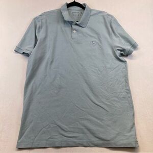 Abercrombie & Fitch Polo Shirt Mens XL Tall A&F Don't Sweat It Blue Short Sleeve